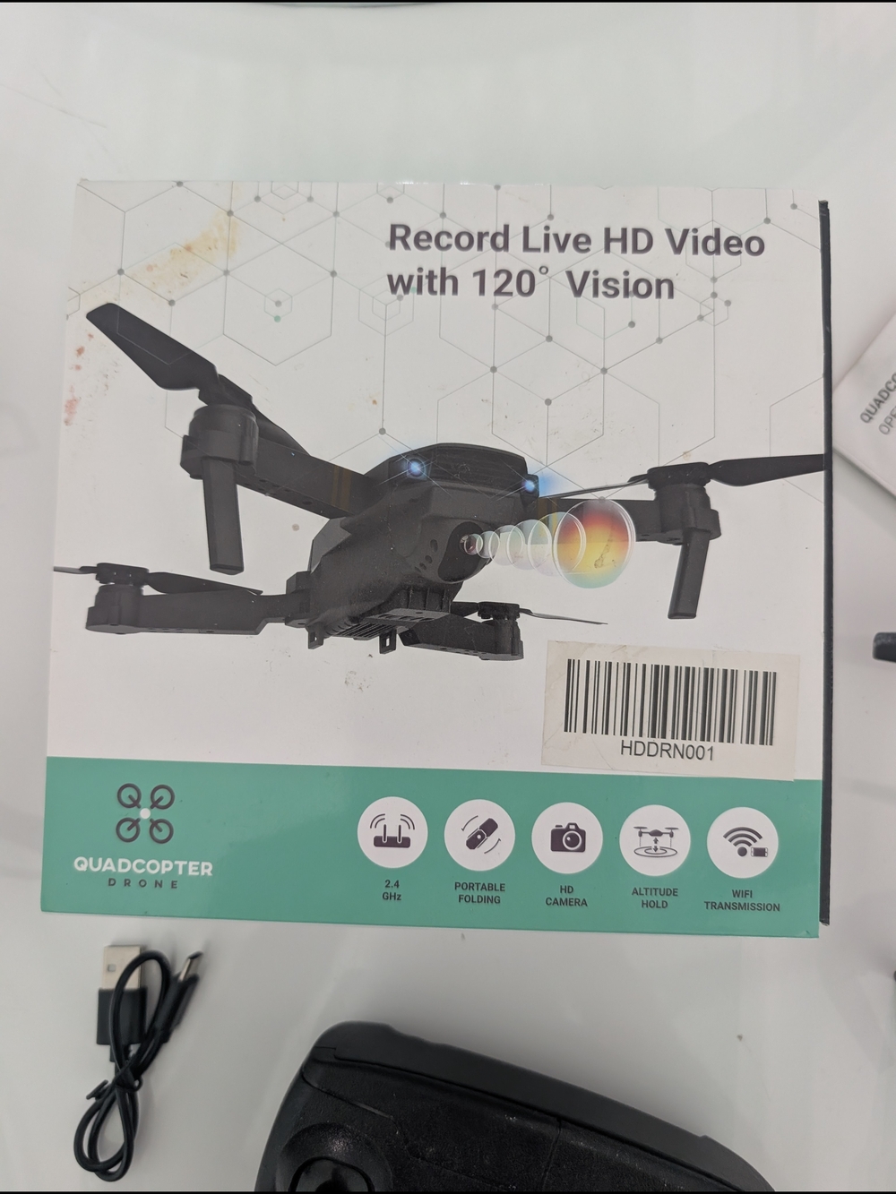 2 Quadcopter Drone with HD Camera — Black